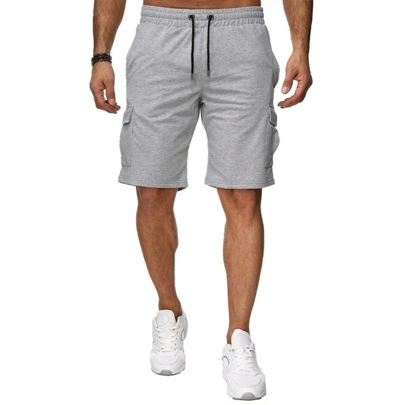Multi-Pocket Casual Shorts Basketball Sports Gym Fitness Cargo Pants Workout - Picture 13 of 16